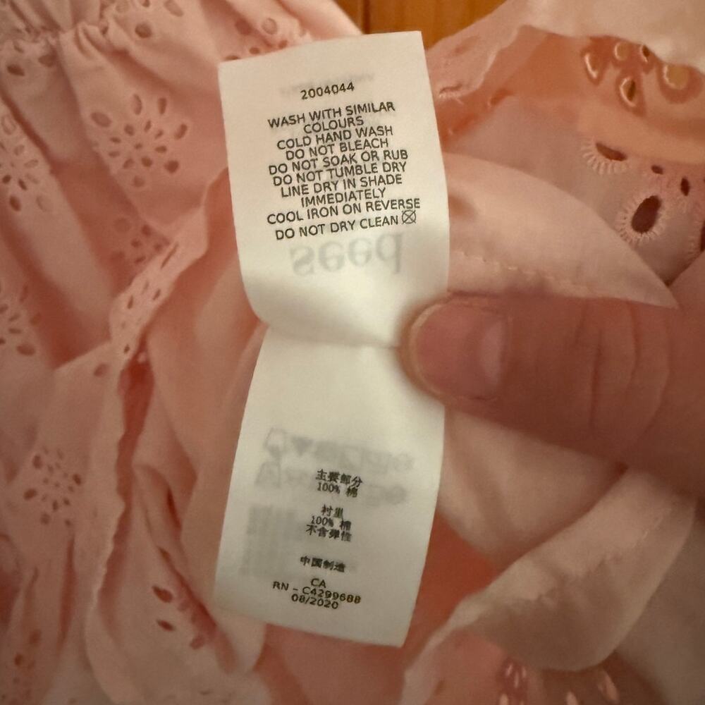 Seed Teen Pink Eyelet Broiderie Anglaise Mini Dress NWT, 16 - Picture 8 of 10